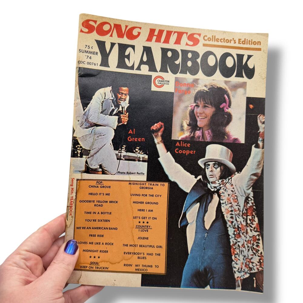 vintage Song Hits Collector's Edition Yearbook magazine Summer 1974